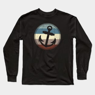 Vintage Anchor | Distressed Style Long Sleeve T-Shirt